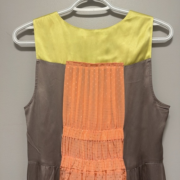 Rebecca Taylor Size 6 Side Zipper 💯 Silk Gorgeous Designer Dress - Picture 7 of 9